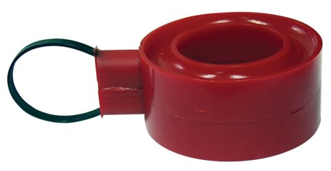 Spring Rubber - Hard - 2.5 to 2.625 in Springs - 1.25 in Height - Polyurethane - Red - Each