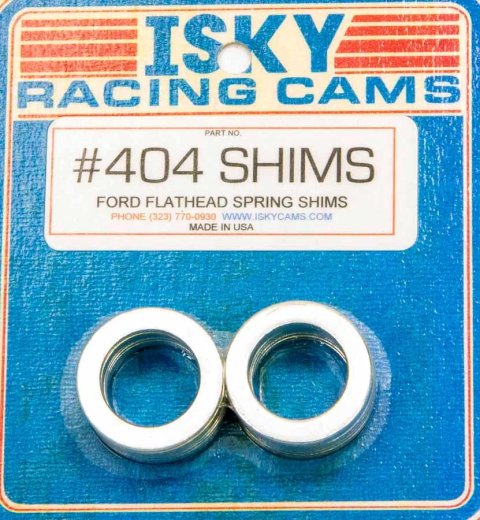 Valve Spring Shim - 0.060 in Thick - 1 in OD - 0.685 in ID - Steel - Ford Flathead - Set of 16