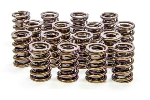 Valve Spring - Dual Spring / Damper - 455 lb/in Spring Rate - 1.160 in Coil Bind - 1.530 in OD - Set of 16