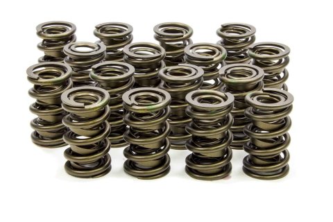 Valve Spring - Tool Room - Dual Spring / Damper - 550 lb/in Spring Rate - 1.180 in Coil Bind - 1.625 in OD - Set of 16