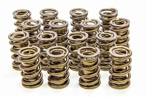 Valve Spring - RAD-9000 - Dual Spring / Damper - 545 lb/in Spring Rate - 1.240 in Coil Bind - 1.625 in OD - Set of 16
