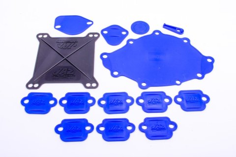 Engine Blockoff Kit - Intake / Exhaust / Water Pump / Fuel Pump Blockoff Plates - Square Bore / Small Block Ford - Kit