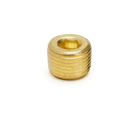 Drain Plug - 1/2 in NPT Thread - Allen Head - Brass - Natural - Jerico Dirt Transmission - Each