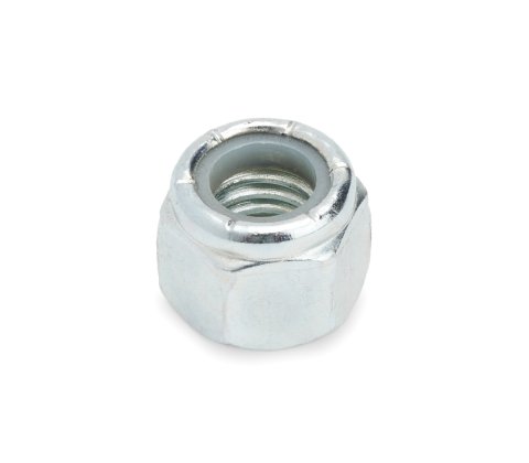 Nut - Locking - 3/8-16 in Thread - Hex Head - Nylon Insert - Steel - Zinc Oxide - Each