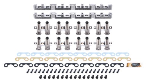Rocker Arm - Pro Series - Shaft Mount - 1.6 / 1.6 Ratio - Full Roller - Aluminum - Natural - AFR Heads - Small Block Ford - Set of 16
