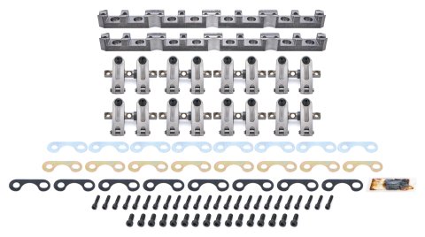 Rocker Arm - Pro Series - Shaft Mount - 1.65 / 1.65 Ratio - Full Roller - Aluminum - Natural - AFR Heads - Small Block Ford - Set of 16