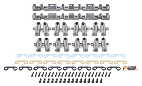 Rocker Arm - Pro Series - Shaft Mount - 1.6 / 1.5 Ratio - Full Roller - Aluminum - Natural - AFR Eliminator 227 / 335 Heads - Small Block Chevy - Set of 16