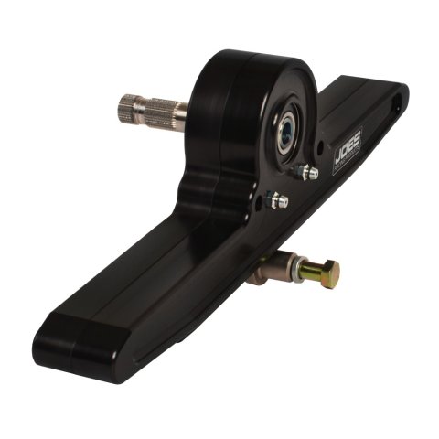 Rack and Pinion - Manual - 6.5 in Travel - 12 to 1 Ratio - Aluminum - Black Anodized - Micro Sprint - Each