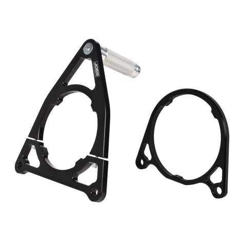 Compressed Nitrogen Tank Bracket - Aluminum - Black Anodized - Each