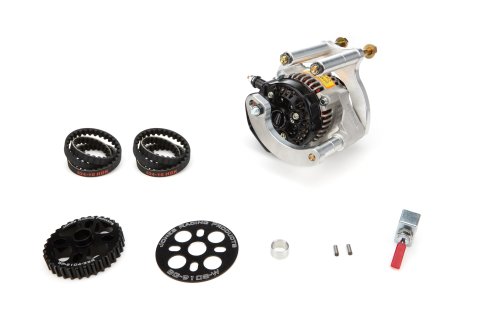Alternator - Driver Side Water Pump Mount - 70 amps Alternator / Belt / Brackets / Pulleys - Aluminum Case - Natural - Small Block Chevy - Kit