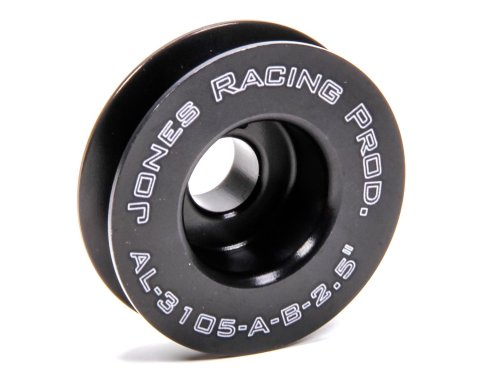 Alternator Pulley - V-Belt - 1 Groove - 2.5 in Diameter - 15 mm Shaft - Aluminum - Black Anodized - Universal - Each