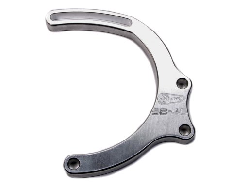 Alternator Bracket - Passenger Side - Mid-Mount - Water Pump Mount - Aluminum - Natural - Short Water Pump - 45 amps Alternators - Small Block Chevy - Kit