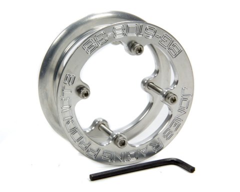 Belt Guide - 1/4 in Thick - Bolt-On - Aluminum - Clear Anodized - 38 Tooth HTD Pulley - Each