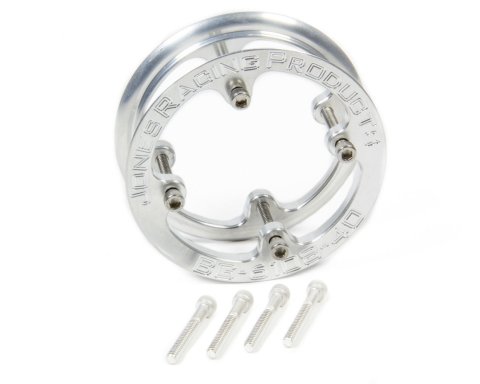 Belt Guide - 1/4 in Thick - Bolt-On - Aluminum - Clear Anodized - 40 Tooth HTD Pulley - Each