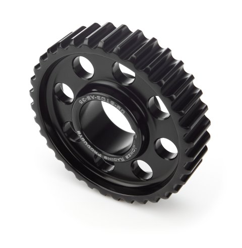 Crankshaft Pulley - HTD - 35 Tooth - 0.83 in Wide - 1-1/8 in Mandrel - 1/8 in Keyway - Aluminum - Black Anodized - Universal - Each