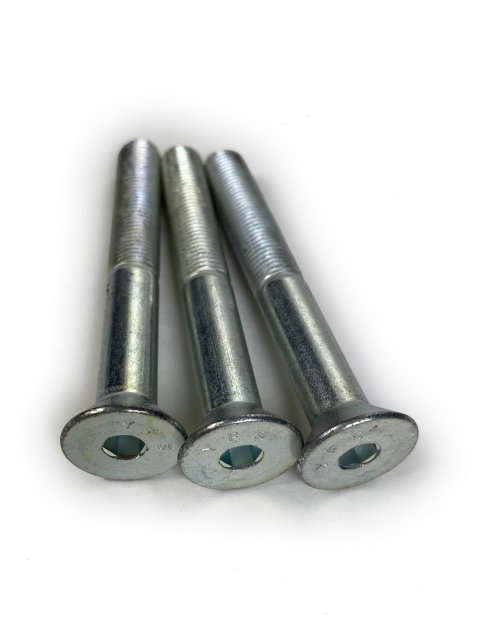 Bolt - 3/8-24 in Thread - 3 in Long - Allen Head - Stainless - Set of 3