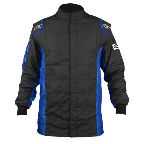 Driving Jacket - Sportsman - SFI 3.2A/5 - Double Layer - Nomex - Black / Blue - 2X-Large - Each