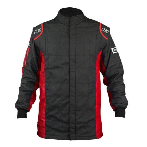 Driving Jacket - Sportsman - SFI 3.2A/5 - Double Layer - Nomex - Black / Red - Large / X-Large - Each