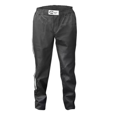 Driving Pants - Challenger - SFI 3.2A/1 - Single Layer - Fire Retardant Cotton - Black - 6X-Small - Each