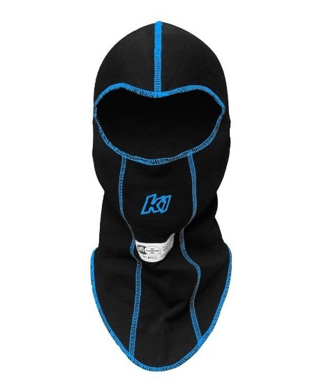 Head Sock - K1 Balaclava - Single Eyeport - SFI 3.3 - Single Layer - Nomex - Black - One Size Fits All - Each