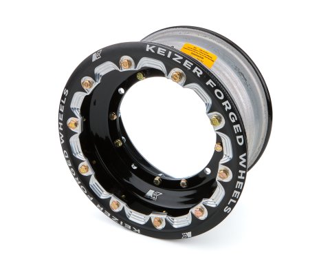 Wheel - 10 x 6 in - 3.000 in Backspace - 4 x 6.75 in Bolt Pattern - Beadlock - Aluminum - Black Powder Coat - Each