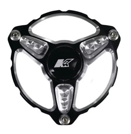 Wheel Hub - Front - Driver Side - 3 Pin - Direct Mount - Bearings - Aluminum - Black Anodized - Micro / Mini - Each