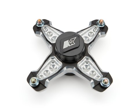 Wheel Hub - Front - Passenger Side - 4 Pin - Direct Mount - Bearings - Aluminum - Black Anodized - Micro / Mini - Each
