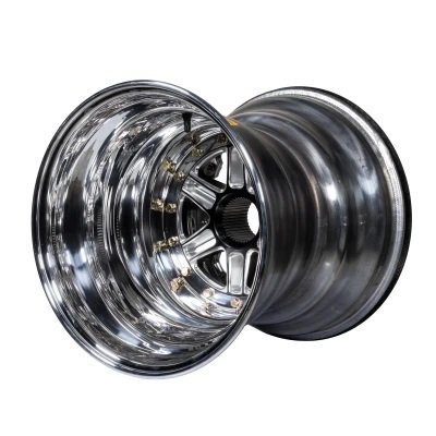 Wheel - 15 x 15 in - 6.000 in Backspace - 42 Spline - Inner Beadlock - Aluminum - Polished - Sprint Car - Each