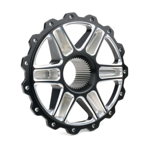 Wheel Center Section - 42 Spline - Aluminum - Black Anodized / Machined - Each