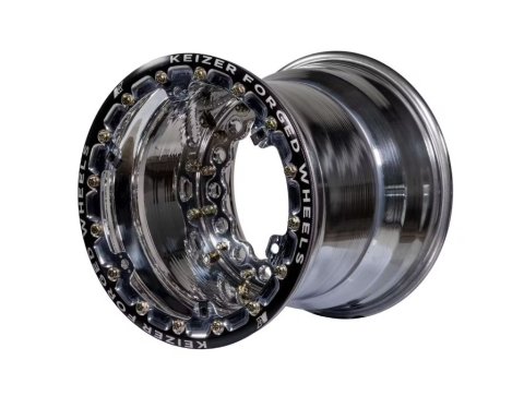 Wheel - 15 x 14 in - 5.000 in Backspace - Wide 5 Bolt Pattern - Beadlock - Aluminum - Polished - Each
