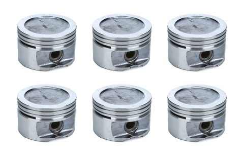 Piston - Silvolite Hyper - 3.642 in Bore - 1.5 x 1.5 x 4.0 mm Ring Grooves - GM V6 - Set of 6
