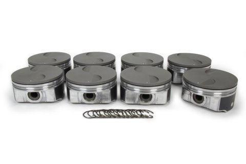 Piston - 4.0851 in Bore - 1.5 x 1.5 x 2.5 mm Ring Grooves - Minus 1.81 cc - GM LS-Series - Set of 8