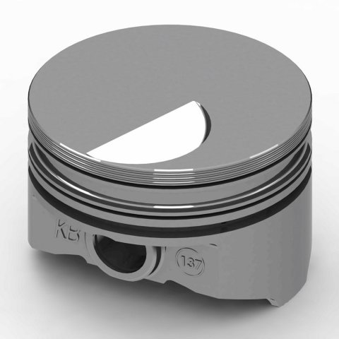 Piston - KB Series - Hypereutectic - 4.420 in Bore - 5/64 x 5/64 x 3/16 in Ring Grooves - Minus 2.50 cc - Big Block Ford - Set of 8