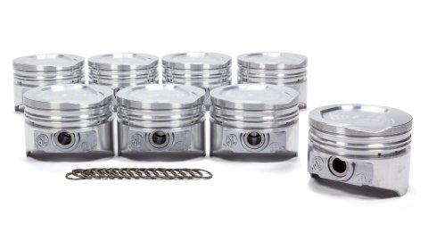 Piston - Hypereutectic - 4.030 in Bore - 5/64 x 5/64 x 3/16 in Ring Grooves - Minus 13.00 cc - Ford Cleveland / Modified - Set of 8
