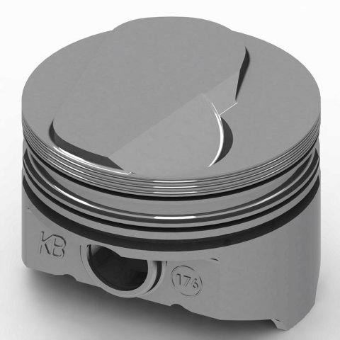 Piston - KB Series - Hypereutectic - 4.310 in Bore - 5/64 x 5/64 x 3/16 in Ring Grooves - Plus 17.00 cc - Big Block Chevy - Set of 8