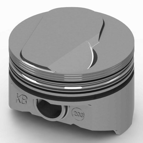 Piston - KB Series - Hypereutectic - 4.320 in Bore - 5/64 x 5/64 x 3/16 in Ring Grooves - Plus 12.00 cc - Big Block Chevy - Set of 8