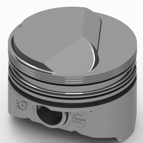 Piston - KB Series - Hypereutectic - 4.280 in Bore - 5/64 x 5/64 x 3/16 in Ring Grooves - Plus 26.00 cc - Big Block Chevy - Set of 8