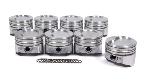 Piston - KB Series - Hypereutectic - 4.030 in Bore - 5/64 x 5/64 x 3/16 in Ring Grooves - Minus 19.50 cc - Small Block Ford - Set of 8