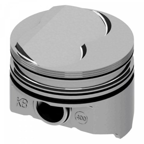 Piston - KB Series - Hypereutectic - 4.280 in Bore - 5/64 x 5/64 x 3/16 in Ring Grooves - Plus 6.00 cc - Mopar B-Series - Set of 8