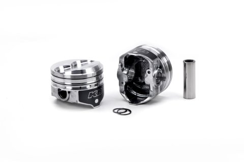 Piston - KB Series - Hypereutectic - 4.150 in Bore - 5/64 x 5/64 x 3/16 in Ring Grooves - Plus 10.00 cc - Pontiac V8 - Set of 8