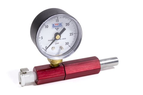 Tire Pressure Relief Valve Tool Gauge - 0-30 psi Gauge - White Face - Kwik Tire Pressure Relief Valve Setting Tool - Each