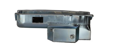 Engine Oil Pan - Sportsman - Rear Sump - 7 qt - 7 in Deep - Full Louvered Aluminum Windage Tray - Driver / Passenger Side Dipstick - Steel - Zinc Plated - 2-Piece Seal - Small Block Chevy - Kit