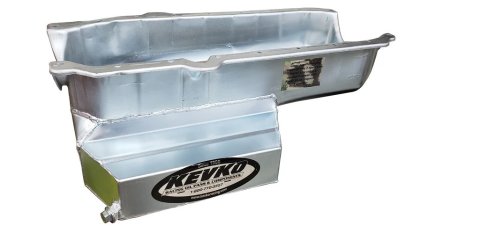 Engine Oil Pan - 602 Modified Crate - Rear Sump - 7 qt - 7 in Deep - Steel - Zinc Plated - 1-Piece Seal - Small Block Chevy - Each