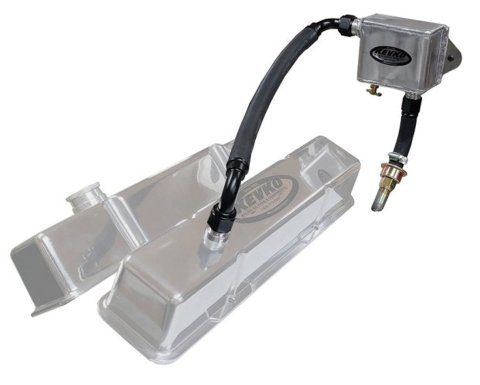 Crankcase Evacuation System - Weld-On - 12 AN Hose / Air Oil Separator / Breathers / Fittings / Check Valve / Nipple Included - Valve Cover Fittings Required - Aluminum / Steel - Natural - Universal - Kit