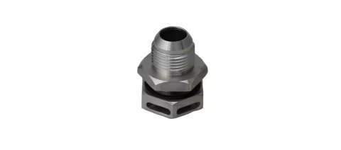 Fitting - Positive Seal - Vented - 10 AN Male - Aluminum - Clear Anodized - Each