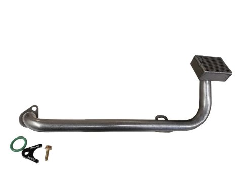 Oil Pump Pickup - Bolt-On - Kevko 4 in Depth Pan - Steel - Natural - GM LS-Series - Each