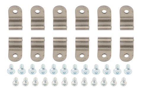 Line Clamp - Single - 0.375 in - Stainless - Natural - Set of 12