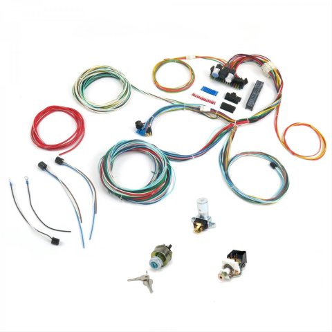 Car Wiring Harness - ProComp - 15 Fuses - 24 Circuit - Switch Included - 118 Terminals - Ultra Small - Universal - Kit