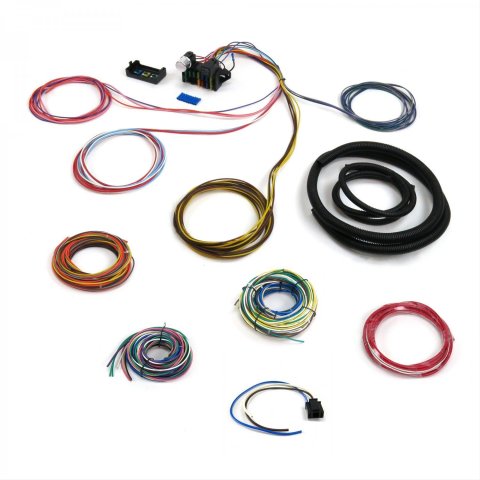 Car Wiring Harness - ProComp - 8 Fuses - 10 Circuit - 49 Terminals - Ultra Small - Universal - Kit