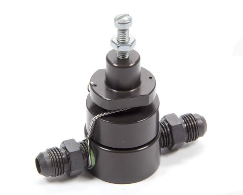 Fuel Bypass Valve - Low-Speed - Buna-N Diaphragm - 6 AN Inlet - 6 AN Outlet - Aluminum - Gray Anodized - Universal - Each